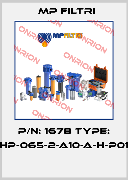 P/N: 1678 Type: HP-065-2-A10-A-H-P01  MP Filtri