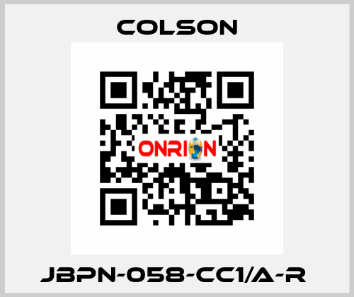 JBPN-058-CC1/A-R  Colson