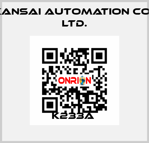 K233A  KANSAI Automation Co., Ltd.