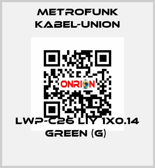 LWP-C26 LIY 1x0.14 green (G)  METROFUNK KABEL-UNION