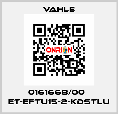 0161668/00    ET-EFTU15-2-KDSTLU  Vahle