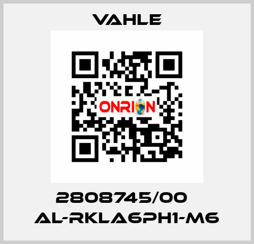 2808745/00    AL-RKLA6PH1-M6  Vahle