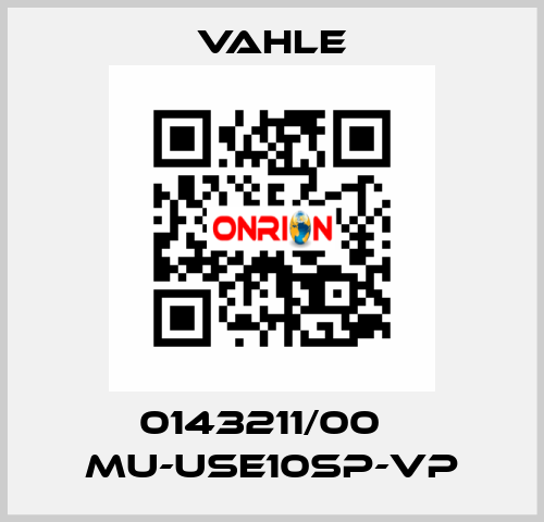 0143211/00    MU-USE10SP-VP  Vahle