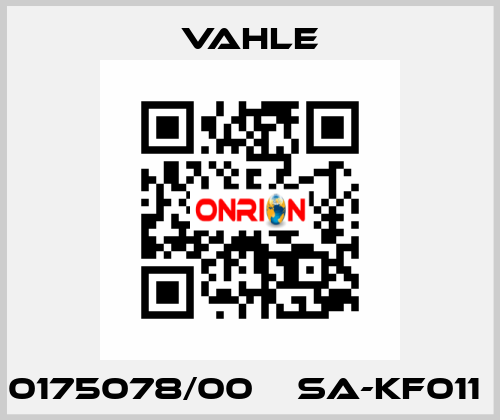 0175078/00    SA-KF011  Vahle