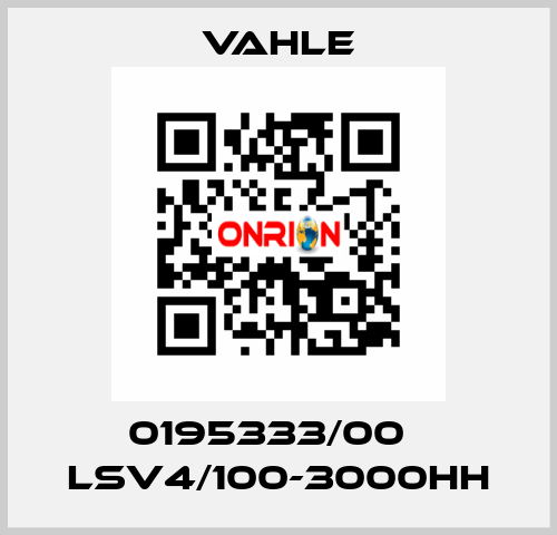 0195333/00    LSV4/100-3000HH  Vahle