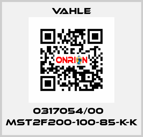 0317054/00    MST2F200-100-85-K-K  Vahle