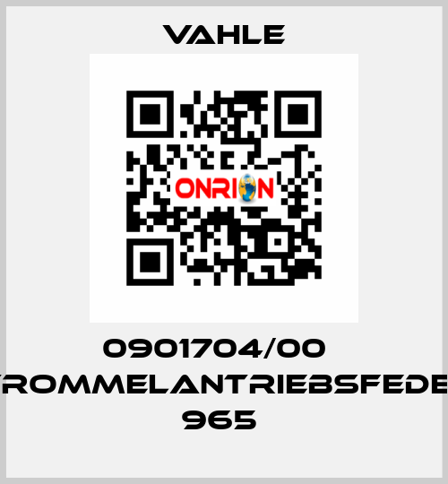 0901704/00    TROMMELANTRIEBSFEDER 965  Vahle