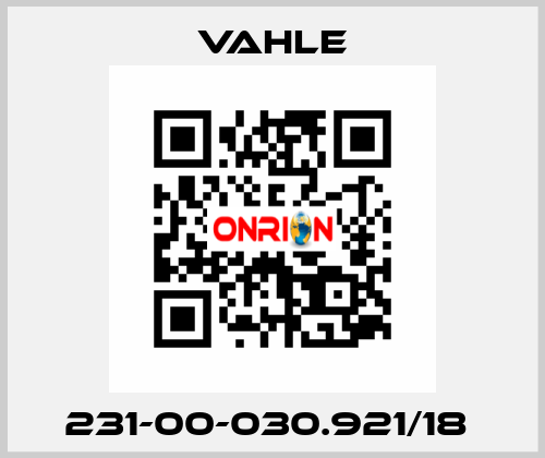 231-00-030.921/18  Vahle