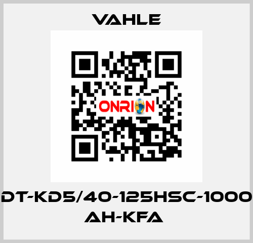 DT-KD5/40-125HSC-1000 AH-KFA  Vahle