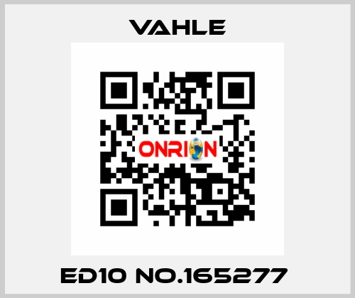 ED10 NO.165277  Vahle