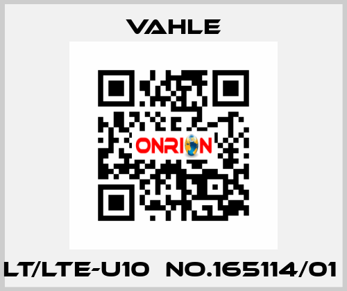 LT/LTE-U10  NO.165114/01  Vahle