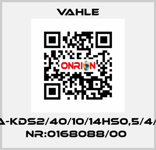 SA-KDS2/40/10/14HS0,5/4/10  NR:0168088/00  Vahle