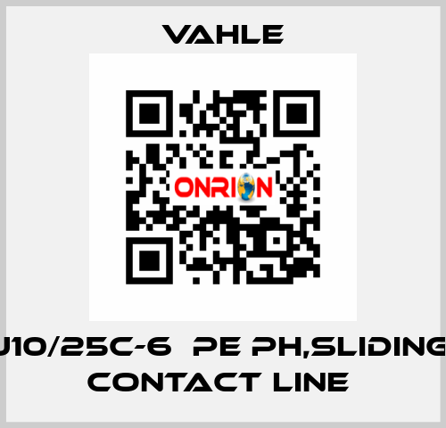 U10/25C-6  PE PH,Sliding  contact line  Vahle