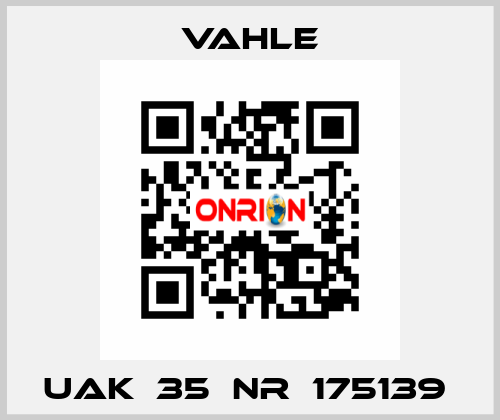 UAK  35  NR：175139  Vahle