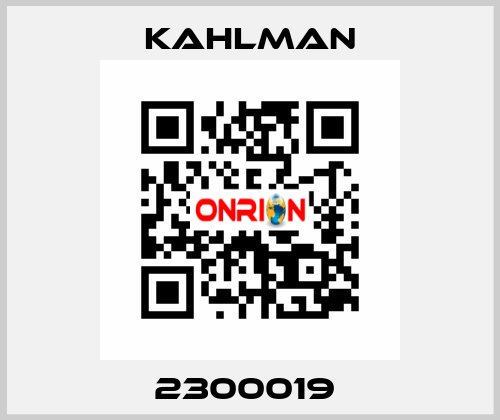 2300019  Kahlman