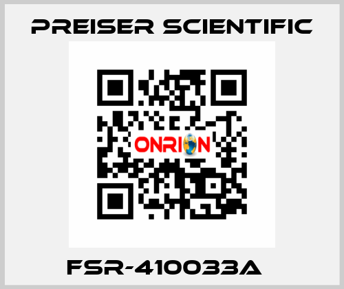 FSR-410033A   Preiser Scientific