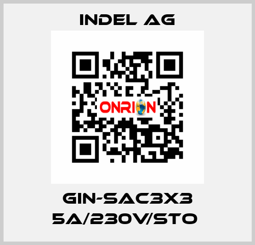 GIN-SAC3x3 5A/230V/STO  INDEL AG