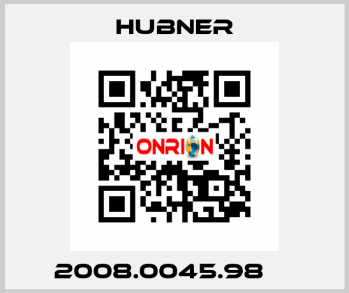 2008.0045.98     HUBNER