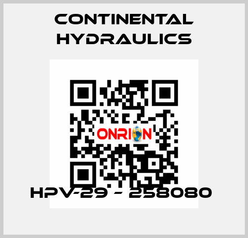 HPV-29 – 258080  Continental Hydraulics