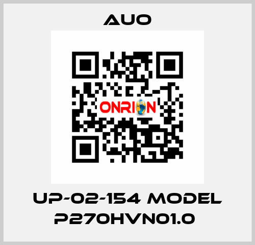 UP-02-154 Model P270HVN01.0  AUO