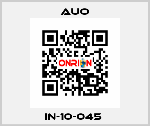 IN-10-045  AUO