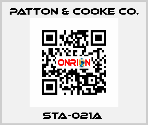 STA-021A  Patton & Cooke Co.