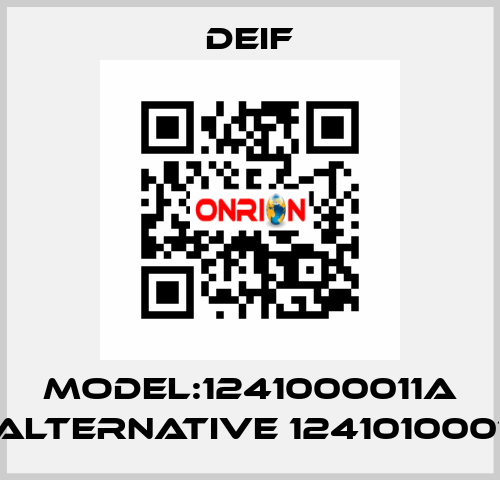 Model:1241000011A alternative 1241010001 Deif