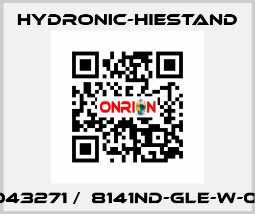 043271 /  8141ND-GLE-W-01 HYDRONIC-HIESTAND