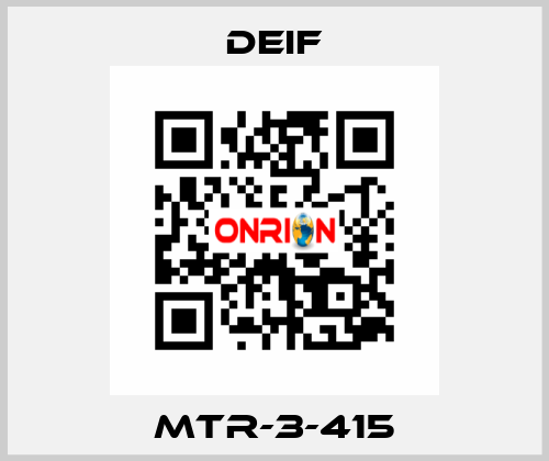 MTR-3-415 Deif