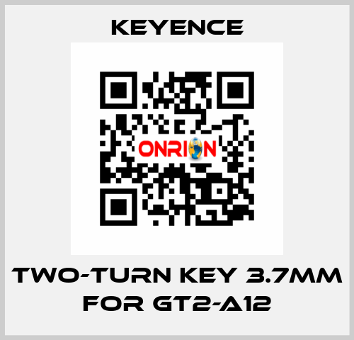 two-turn key 3.7mm for GT2-A12 Keyence