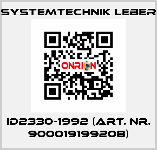 ID2330-1992 (art. nr. 900019199208) Systemtechnik LEBER