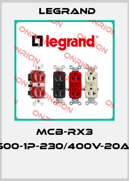 MCB-RX3 4500-1P-230/400V-20A-C  Legrand