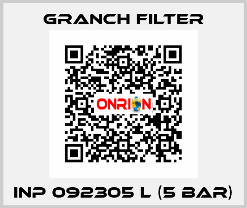 INP 092305 L (5 bar) GRANCH FILTER