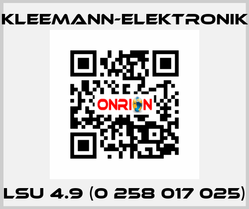 LSU 4.9 (0 258 017 025) Kleemann-Elektronik