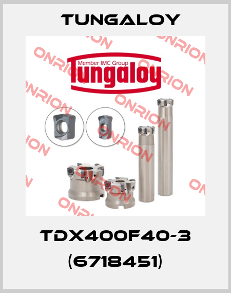 TDX400F40-3 (6718451) Tungaloy