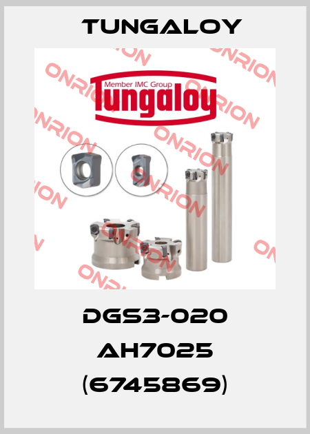 DGS3-020 AH7025 (6745869) Tungaloy