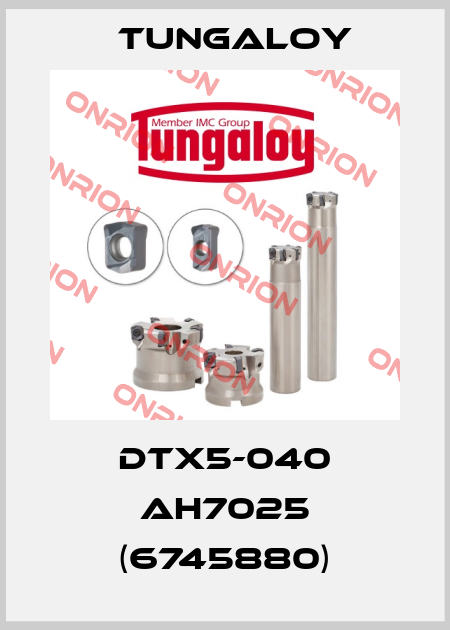 DTX5-040 AH7025 (6745880) Tungaloy