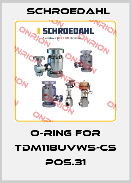 O-Ring for TDM118UVWS-CS pos.31 Schroedahl