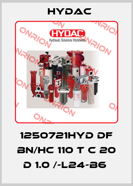 1250721HYD DF BN/HC 110 T C 20 D 1.0 /-L24-B6  Hydac