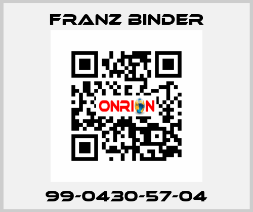 99-0430-57-04 FRANZ BINDER