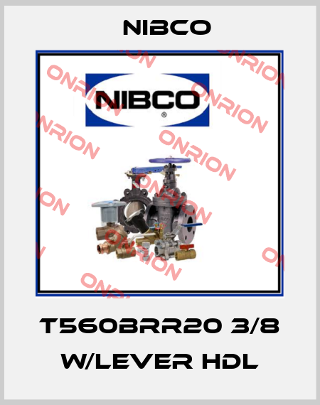 T560BRR20 3/8 W/LEVER HDL Nibco