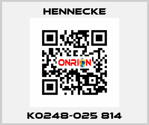 K0248-025 814 Hennecke