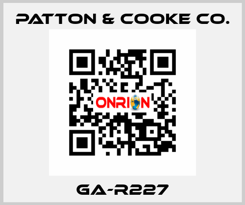 GA-R227 Patton & Cooke Co.