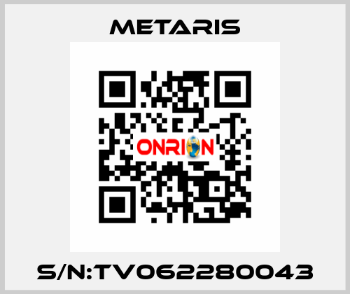 S/N:TV062280043 Metaris