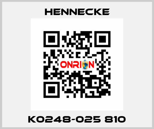 K0248-025 810 Hennecke