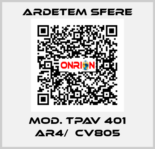 mod. TPAv 401 AR4/µCv805 Ardetem sfere