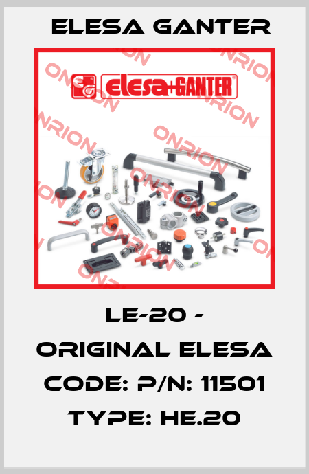LE-20 - original Elesa code: P/N: 11501 Type: HE.20 Elesa Ganter