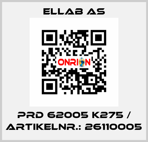 PRD 62005 K275 / Artikelnr.: 26110005 ELLAB AS