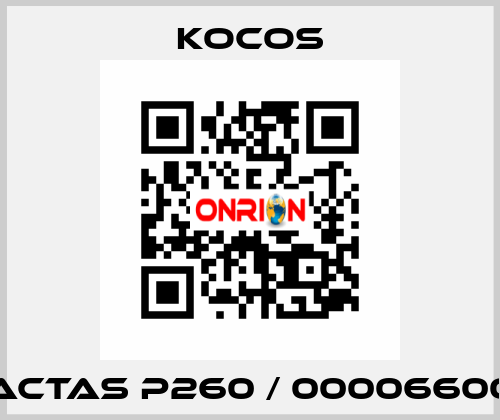 ACTAS P260 / 00006600 KoCoS