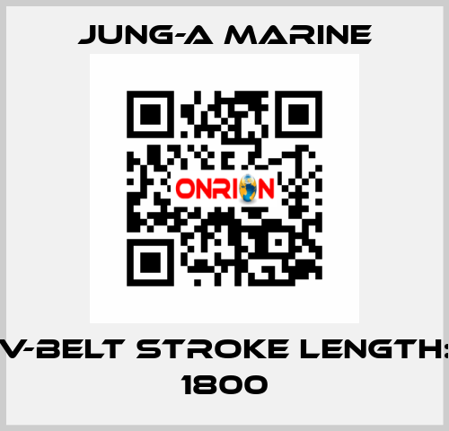 V-belt stroke length: 1800 JUNG-A MARINE